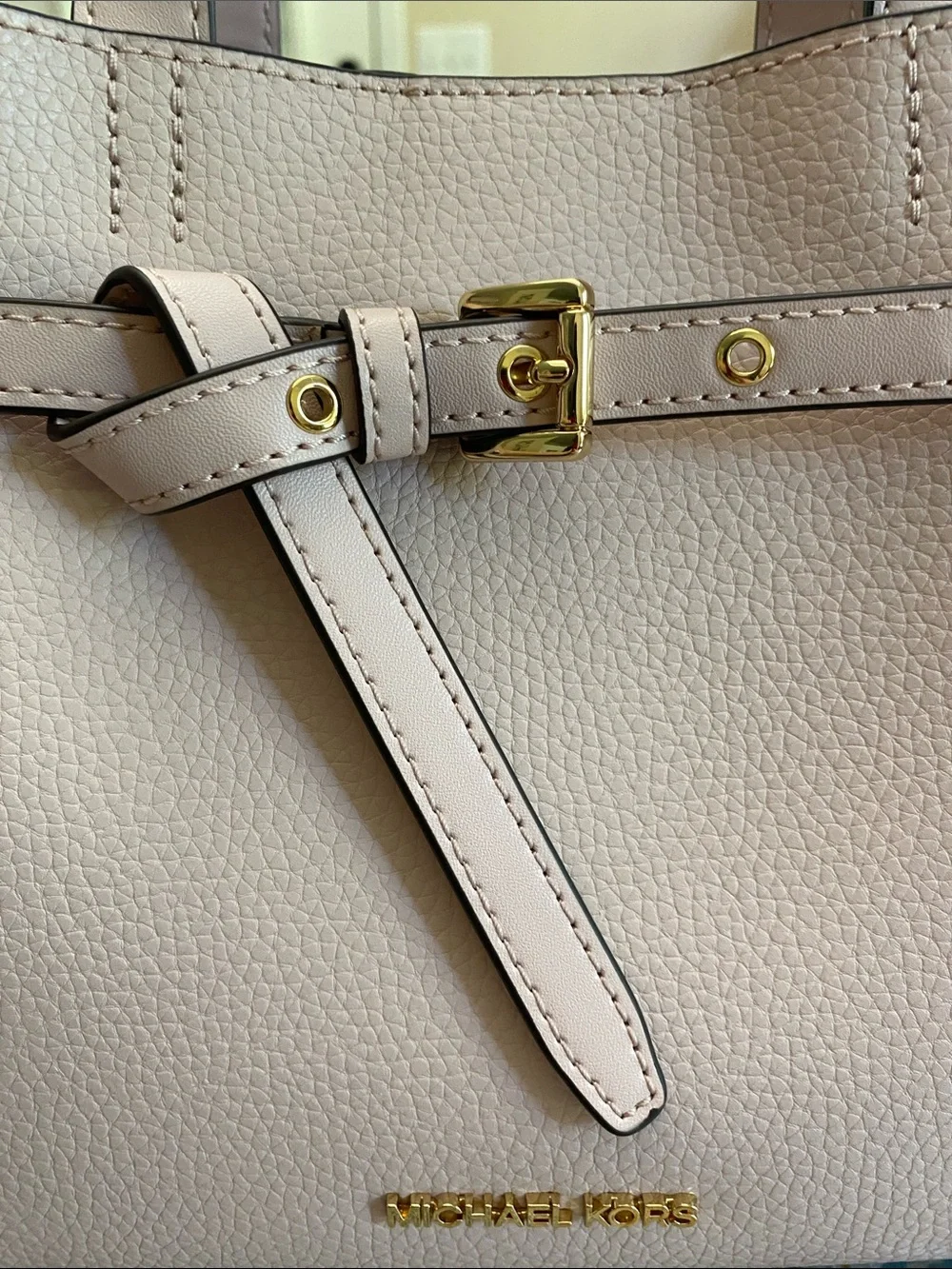 Michael Kors Emilia Blush Pink Leather Top-Handle Satchel